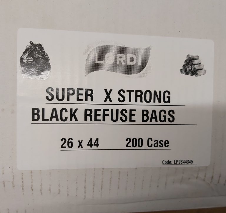 Extra Heavy Duty Black Refuse Sacks Super Strong Bags Extra Heavy Duty