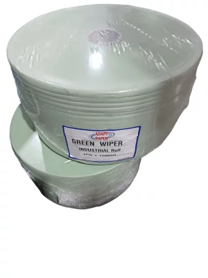 Industrial Wipe Roll 1ply Green 1500G - Selco.ie